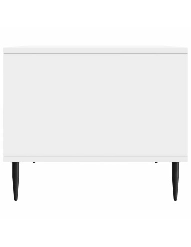 Tavolino da salotto Bianco Lucido 90 x 50 x 40 cm