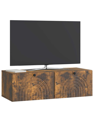 Mobile Porta TV da Muro Rovere Fumo 99 x 41 x 30 cm