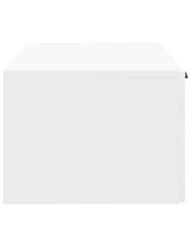Mobile Porta TV da Muro Bianco Lucido 59,5 x 41 x 30 cm