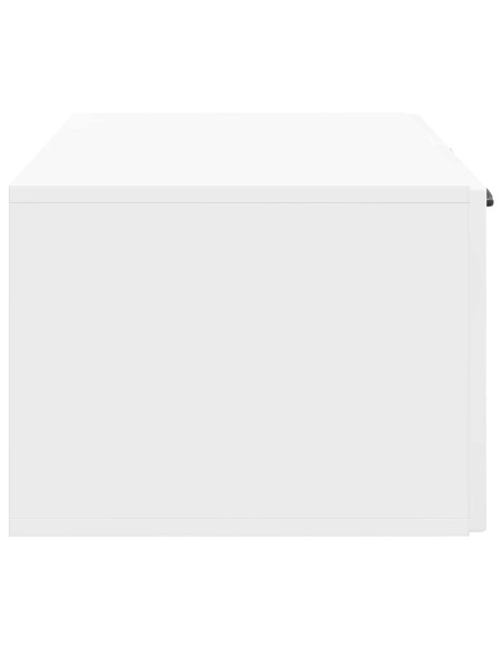 Mobile Porta TV da Muro Bianco Lucido 59,5 x 41 x 30 cm