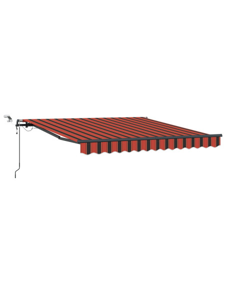 Tessuto per Tenda arancione e marrone 300 x 250 cm Poliestere