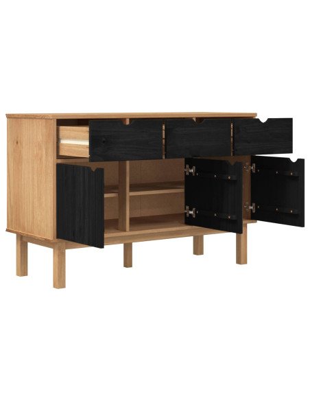 Credenza OTTA Marrone e Nero 114 x 43 x 73,5 cm