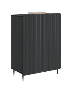 Credenza Nero 66 x 34,5 x 92 cm Legno ingegnerizzato 2