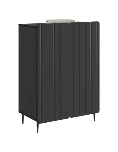 Credenza Nero 66 x 34,5 x 92 cm Legno ingegnerizzato