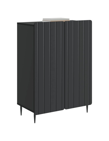 Credenza Nero 66 x 34,5 x 92 cm Legno ingegnerizzato