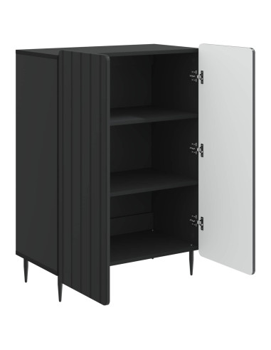 Credenza Nero 66 x 34,5 x 92 cm Legno ingegnerizzato