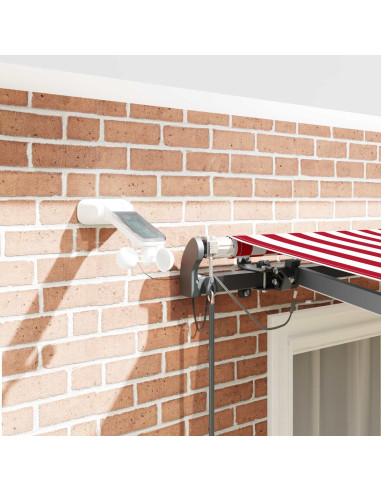 Tessuto per Tenda con Rosso e Bianco 300 x 250 cm Poliestere