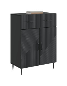 Credenza Nero 66 x 34,5 x 89,5 cm Legno ingegnerizzato 2