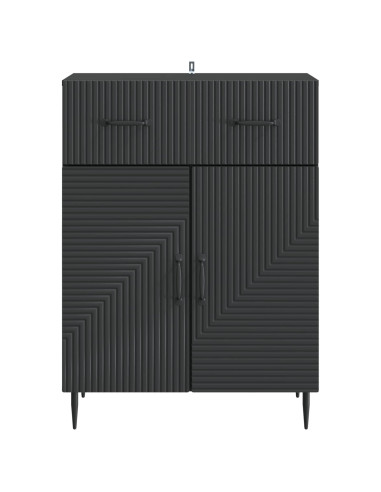 Credenza Nero 66 x 34,5 x 89,5 cm Legno ingegnerizzato