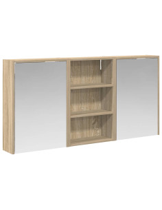 Set di Armadi da Bagno con lo scaffale 3 pcs 126 x 16 x 62.5 cm 2