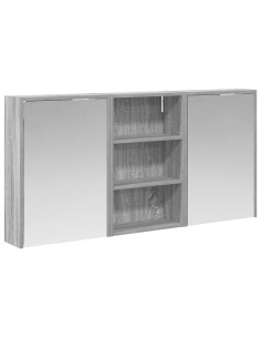 Set di Armadi da Bagno con lo scaffale 3 pcs 126 x 16 x 62.5 cm 2