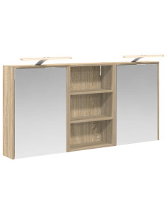 Set di Armadi da Bagno con lo scaffale 3 pcs 126 x 16 x 62.5 cm 2