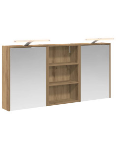 Set di Armadi da Bagno con lo scaffale 3 pcs 126 x 16 x 62.5 cm 2