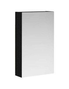 Mobiletto per specchio da bagno Rovere Nero 30 x 10,5 x 50 cm 2