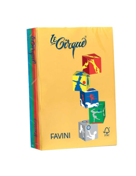 RISMA LE CIRQUE MIX 5 COL. 250FG A4