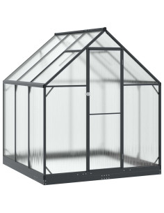 Serra da Giardino con porta Antracite 183,5 x 183,5 x 207 cm 2
