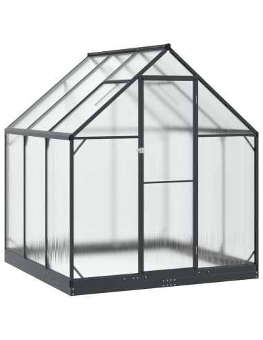Serra da Giardino con porta Antracite 183,5 x 183,5 x 207 cm