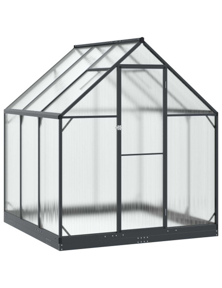 Serra da Giardino con porta Antracite 183,5 x 183,5 x 207 cm