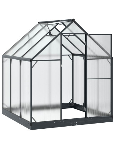 Serra da Giardino con porta Antracite 183,5 x 183,5 x 207 cm