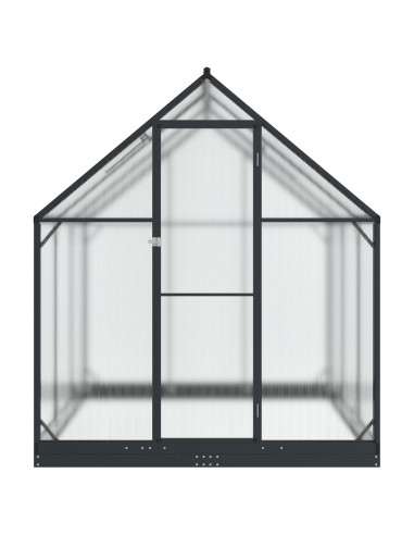 Serra da Giardino con porta Antracite 183,5 x 183,5 x 207 cm