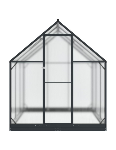 Serra da Giardino con porta Antracite 183,5 x 183,5 x 207 cm
