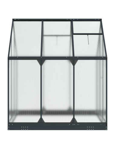 Serra da Giardino con porta Antracite 183,5 x 183,5 x 207 cm