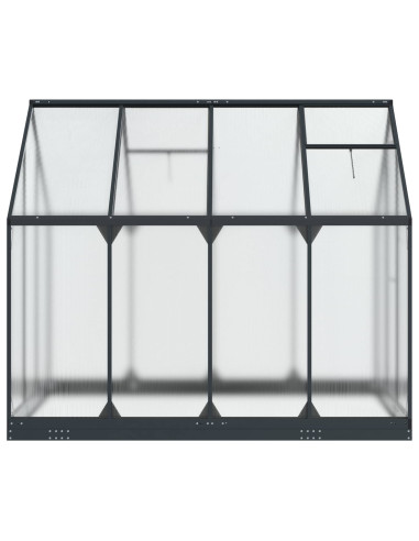Serra da Giardino con porta Antracite 183,5 x 243,5 x 207 cm