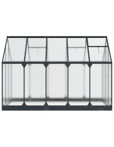 Serra da Giardino con porta Antracite 183,5 x 303,5 x 207 cm