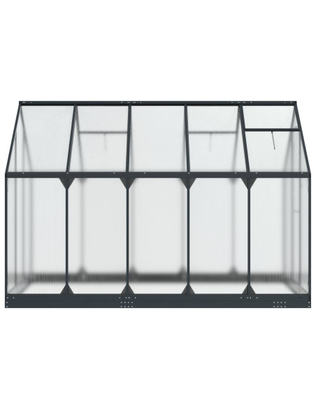 Serra da Giardino con porta Antracite 183,5 x 303,5 x 207 cm