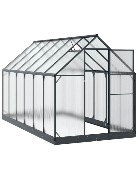 Serra da Giardino con porta Antracite 183,5 x 363,5 x 207 cm