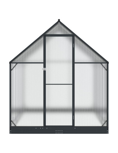 Serra da Giardino con porta Antracite 183,5 x 363,5 x 207 cm