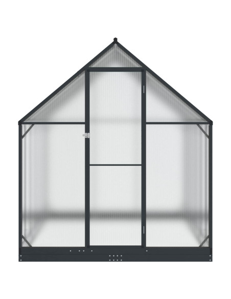 Serra da Giardino con porta Antracite 183,5 x 363,5 x 207 cm
