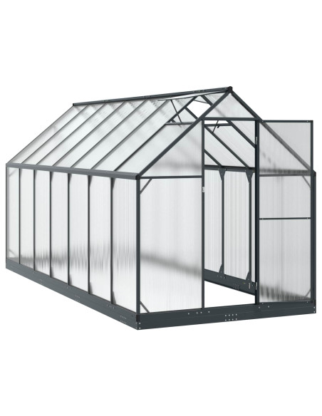 Serra da Giardino con porta Antracite 183,5 x 423,5 x 207 cm