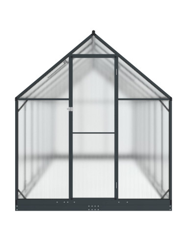 Serra da Giardino con porta Antracite 183,5 x 423,5 x 207 cm