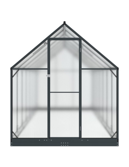 Serra da Giardino con porta Antracite 183,5 x 423,5 x 207 cm