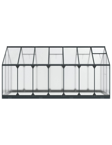 Serra da Giardino con porta Antracite 183,5 x 423,5 x 207 cm