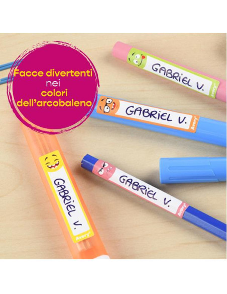 CF15 ETICHETTE PENNE MATITE SMILE