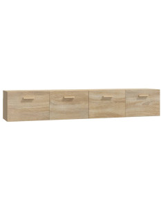 Mobili Parete 2 pz Rovere Sonoma 100x36,5x35 cm in Multistrato 2