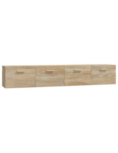 Mobili Parete 2 pz Rovere Sonoma 100x36,5x35 cm in Multistrato
