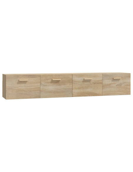 Mobili Parete 2 pz Rovere Sonoma 100x36,5x35 cm in Multistrato