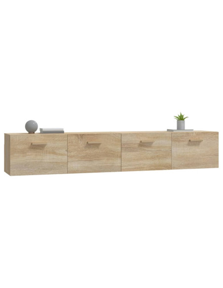 Mobili Parete 2 pz Rovere Sonoma 100x36,5x35 cm in Multistrato