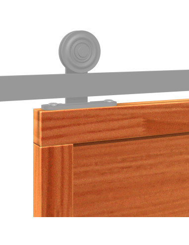 Porta del fienile Marrone cerato 100 x 208 cm
