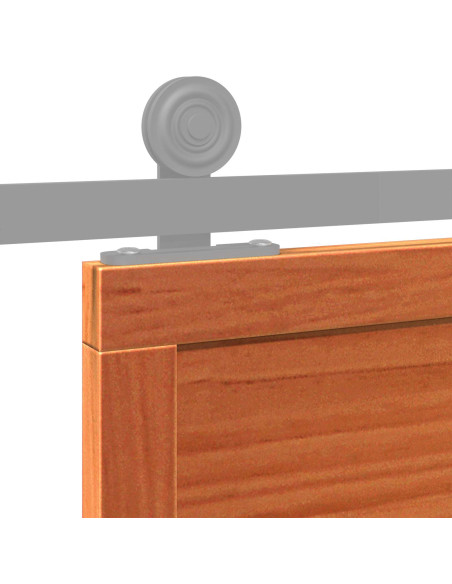 Porta del fienile Marrone cerato 90 x 208 cm