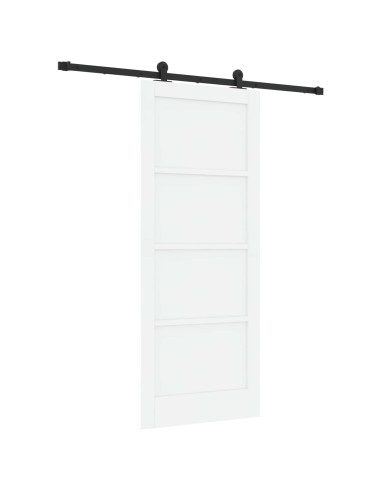 Porta scorrevole Bianco e Nero 83 x 202 cm