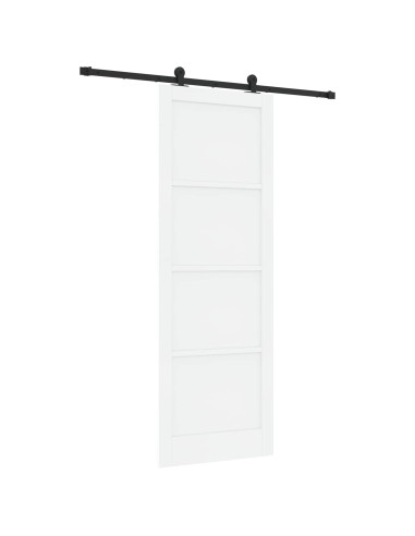 Porta scorrevole Bianco e Nero 83 x 232 cm