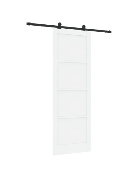 Porta scorrevole Bianco e Nero 83 x 232 cm
