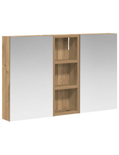 Set di Armadi da Bagno con lo scaffale 3 pcs 80 x 10,5 x 50 cm 2