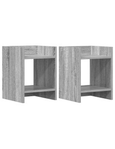 Supporto per piante 2 pcs Sonoma grigia 30 x 30 x 40 cm 2