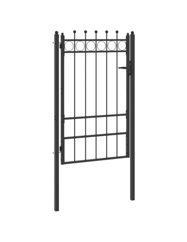 Cancello per recinzione HORST 100 x 150 cm Metallo Nero