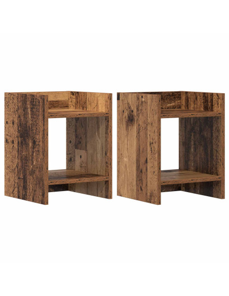 Supporto per piante 2 pcs Legno vecchio 30 x 30 x 40 cm
